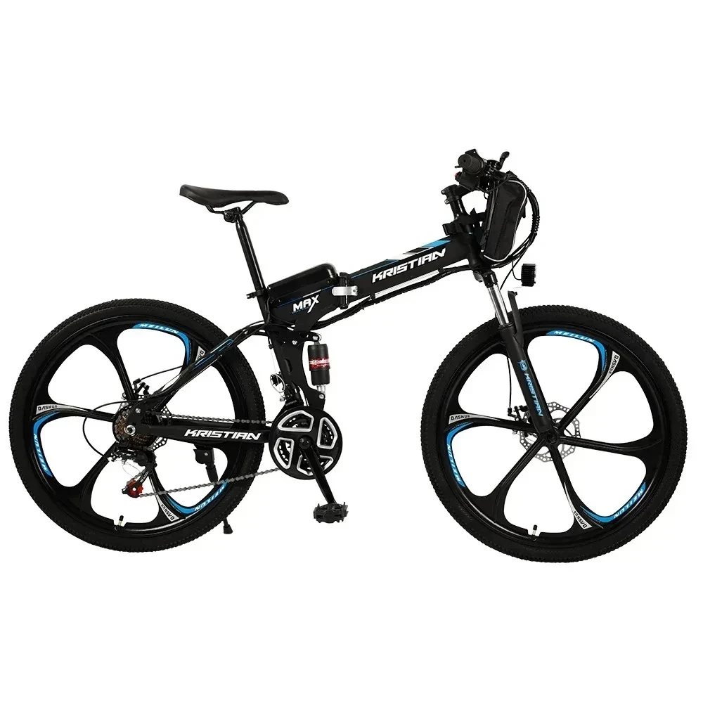 NEW Mountain Bike Disc Brake Moped Electric Bicycle Retro Motorcycle 36V 350W Foldable Motorcycle Adult Bicycle Electric Bicycl