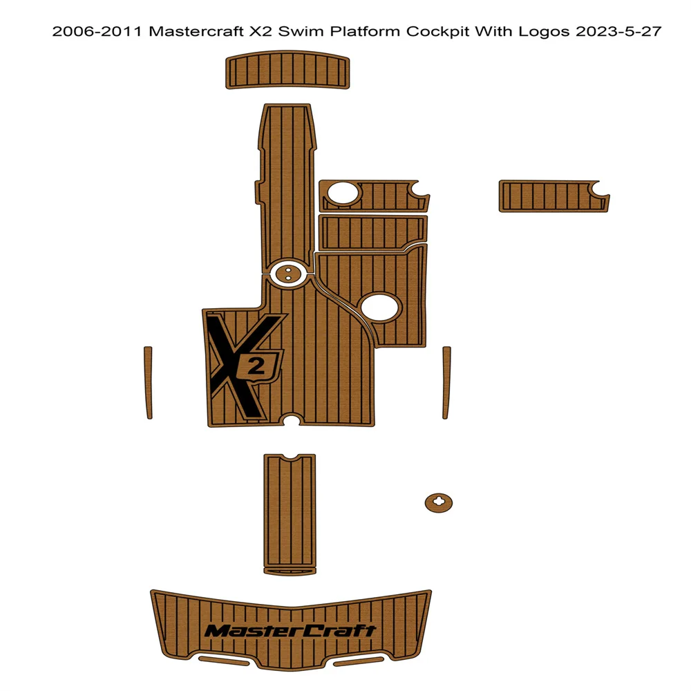 

2006-2011 MasterCraft X2 Swim Platform Pad EVA flooring pad mat SeaDeck Non-Skid Marine Flooring GatorStep Marine Self Adhesive