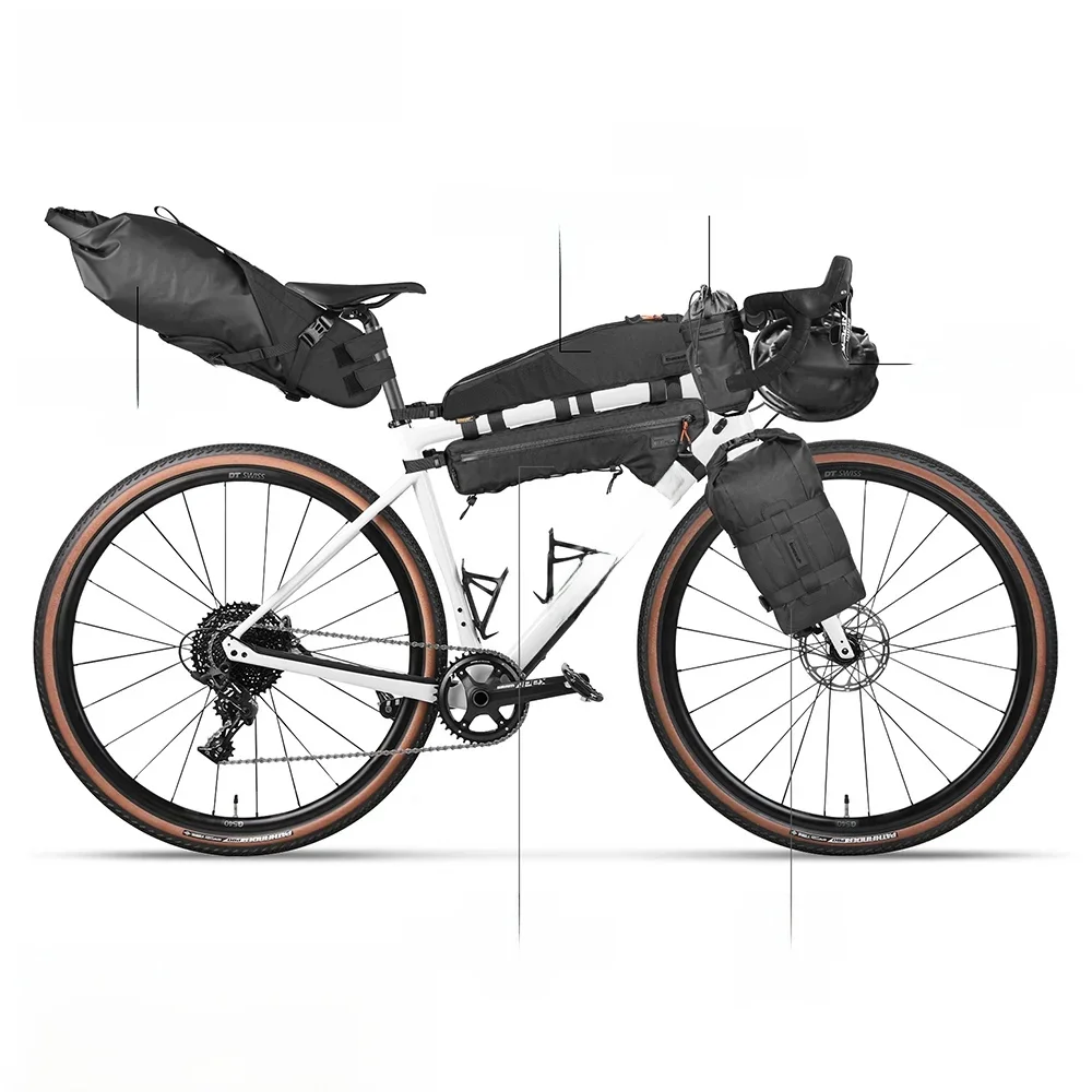 AliExpress Rhinowalk Bike Saddle Bag 1 Piece Sale Splash-proof Cycling Top/Bottom Tube Bag Road Bike Handlebar Frame Bag For Long Trip