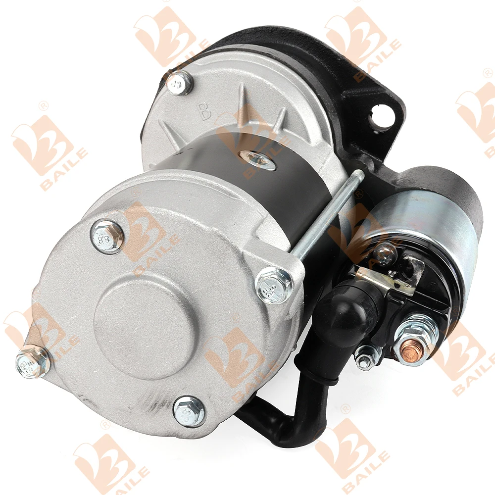 4BD1T Starter Motor For ISUZU 135-8 SK135 24V 9T 4.5KW 8970298632 0-23000-2542