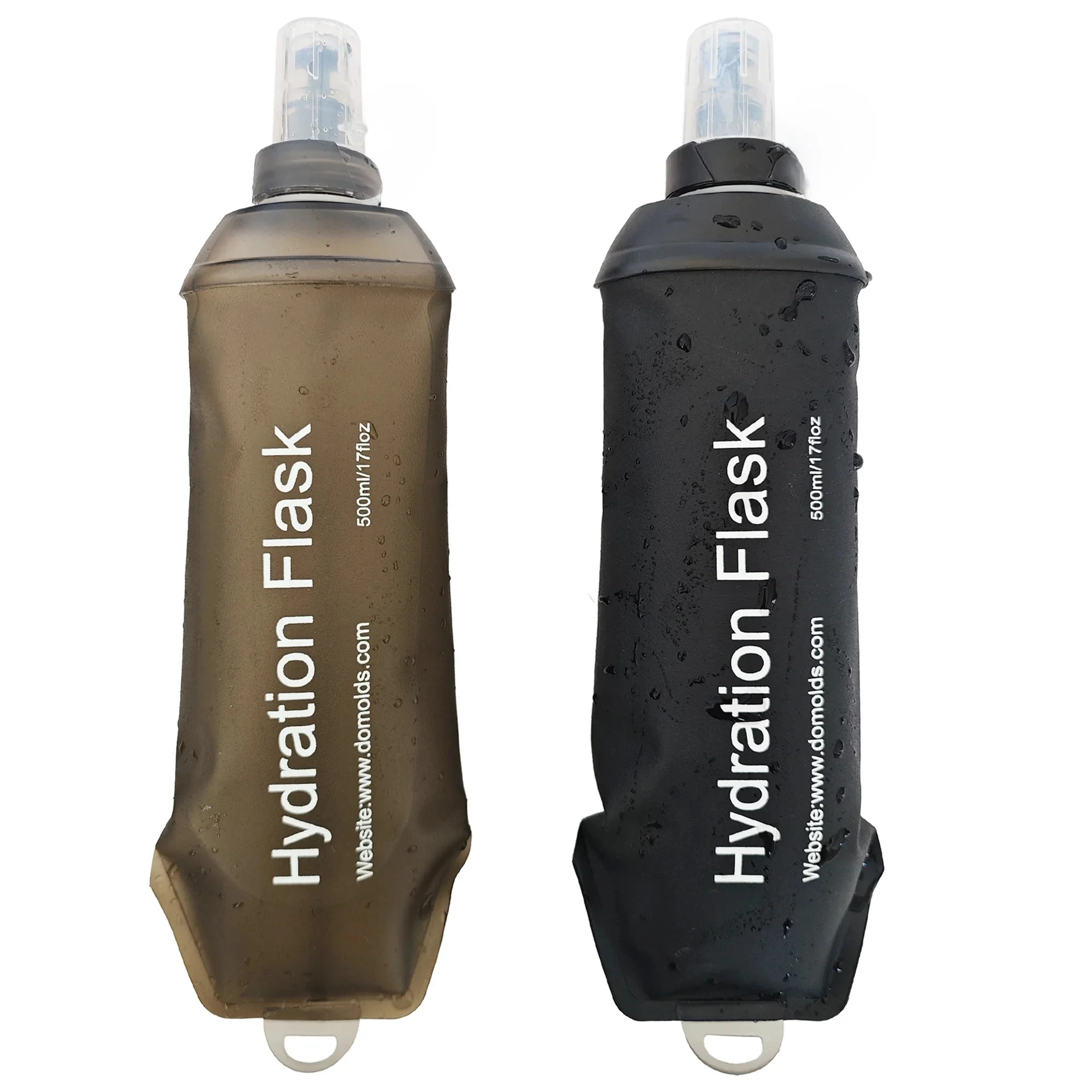 AliExpress AXEN Black Gray 500ML 250ML 150ML Folding Water Bottle Collapsible Soft Flask TPU For Cycling Running Camping Travelling
