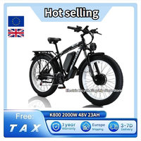 KET K800 bike electric bicycle 48V 2000w 23AH long endurance fat tire mountain cross-country snow urban road electric bicycle