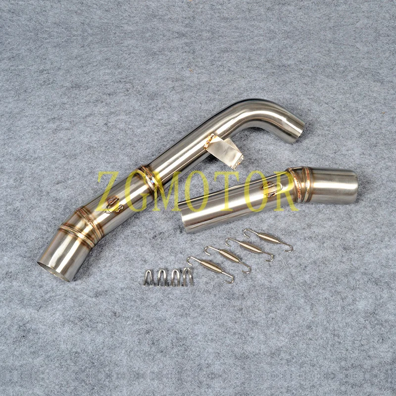 Motorcycle Exhaust Middle Pipe Muffler Fit For KAWASAKI Z1000 2007 2008 2009 07 08 09