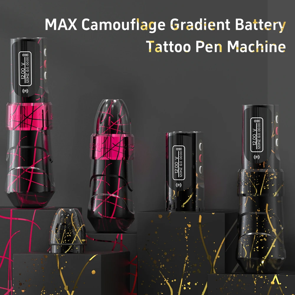 YILONG Flux MAX Permanent Makeup Machines Rotary Pen Wireless Tattoo Machine 2400mah Strong Coreless Motor For Artist Body