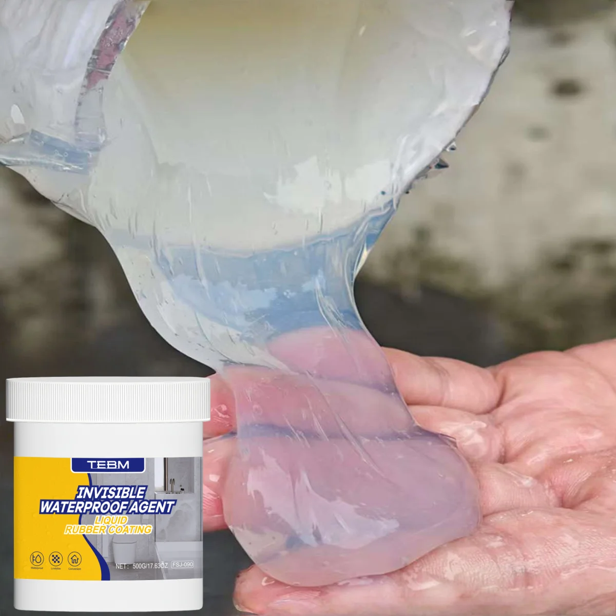 500G Waterproof Coating Sealant Agent Transparent Sealing Coating Invisible Strong Insulating Sealant Clear Sealant Repair Tool