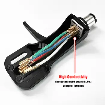 通用唱盤唱頭殼,黑色,適用於鐵三角 AT-HS6BK 10 最佳銷售 唱頭殼轉盤 - №8