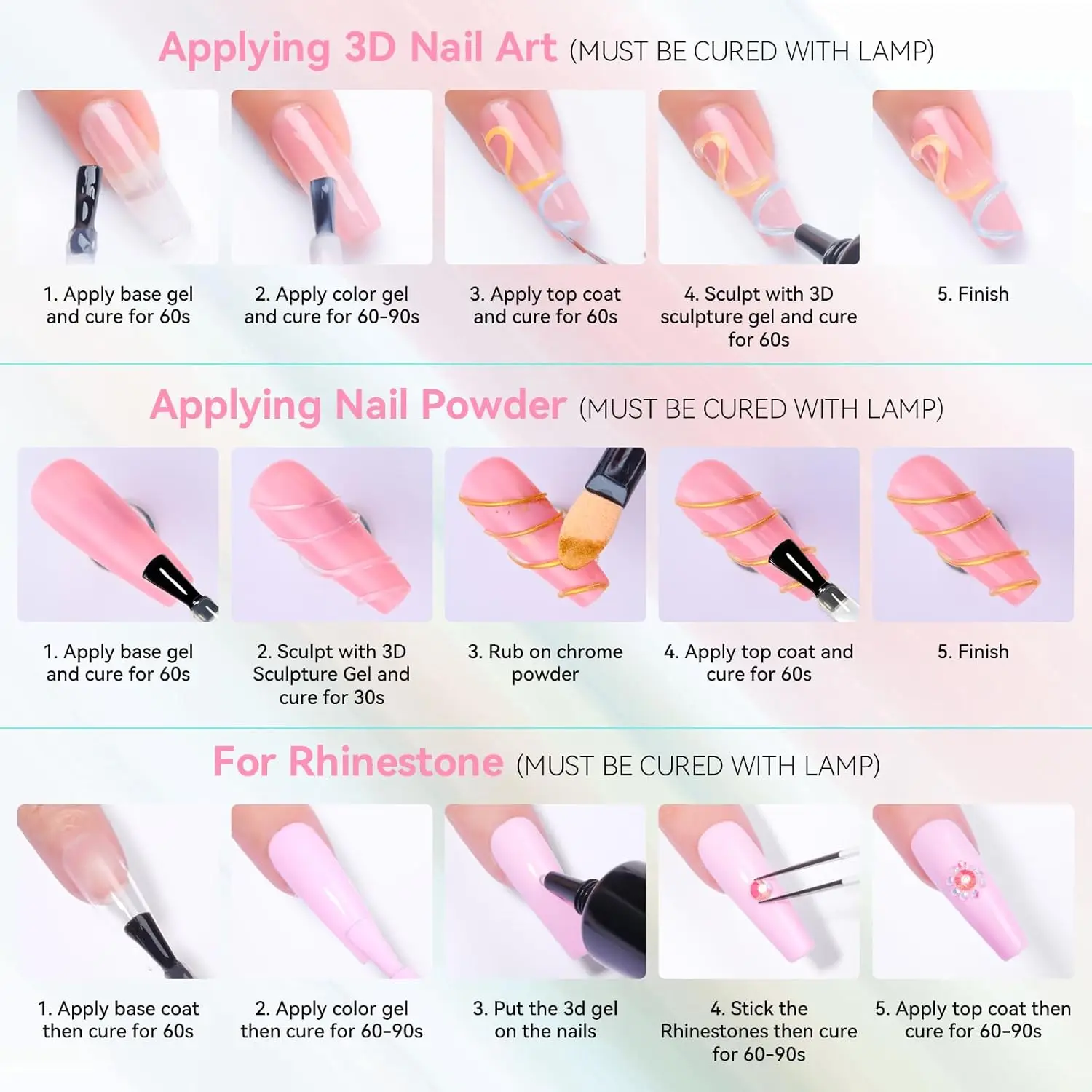 Makartt 15g 3D Sculpting Gel Nail Glue for Carving, Molding and Painting Nail Art Designs Nail Glue for Rhinestone Gems Clear