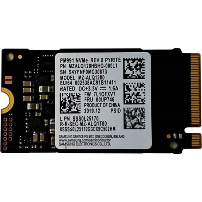 Samsung MZ-ALQ128HBHQ Msata 128GB 1000 Mb/s-1000 Mb/s M.2 SSD Read Speed 1000 - 1999 Mb/s-Write Speed 1000 Mb/s and Above