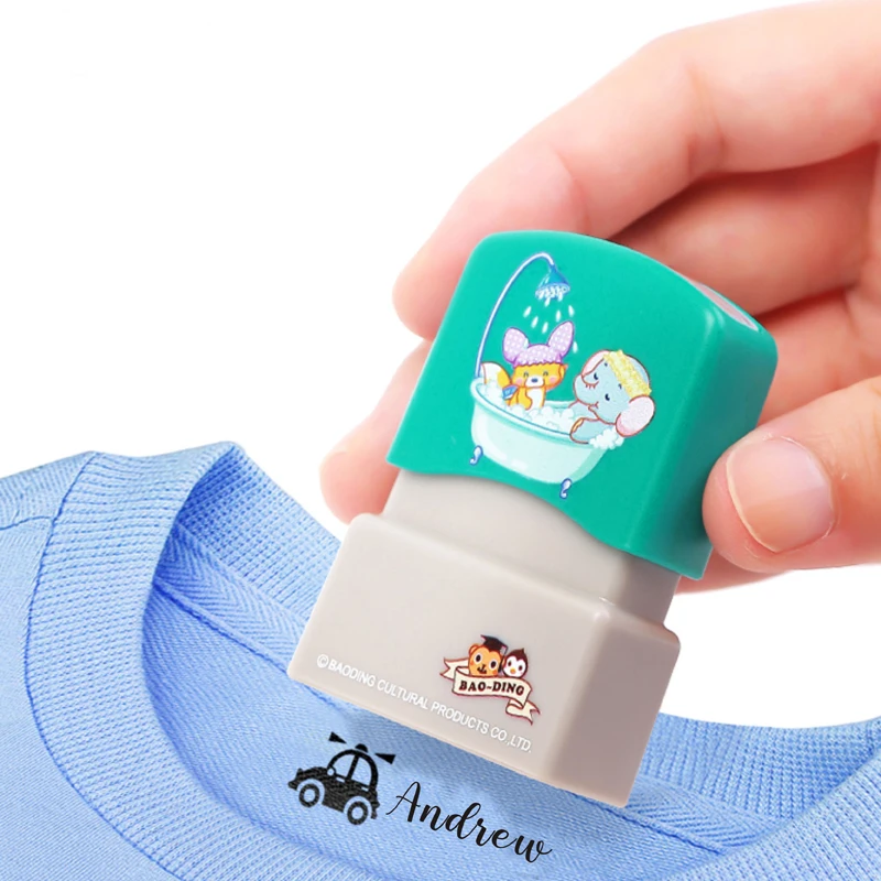 CLOTHING STAMP, Custom NAME Stamp, Camp Stamp, Fabric Stamp, Clothing markers, Textile Stamp, Daycare Stamp, Name Stamp