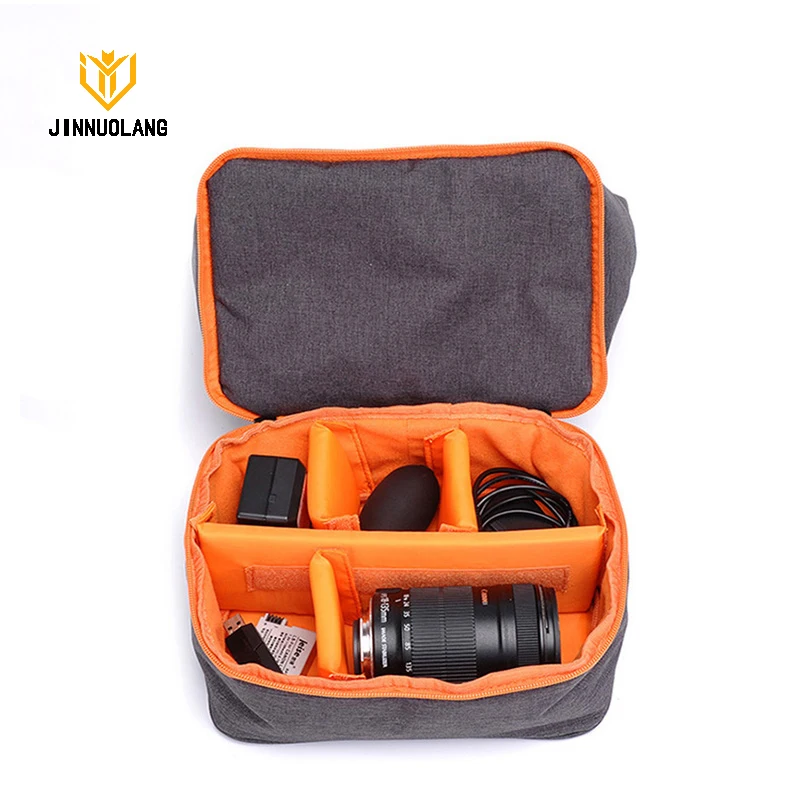 JINNUOLANG DSLR borsa per fotocamera per Nikon Sony Canon attrezzatura fotografica borsa a tracolla resistente all\'acqua antiurto per viaggi