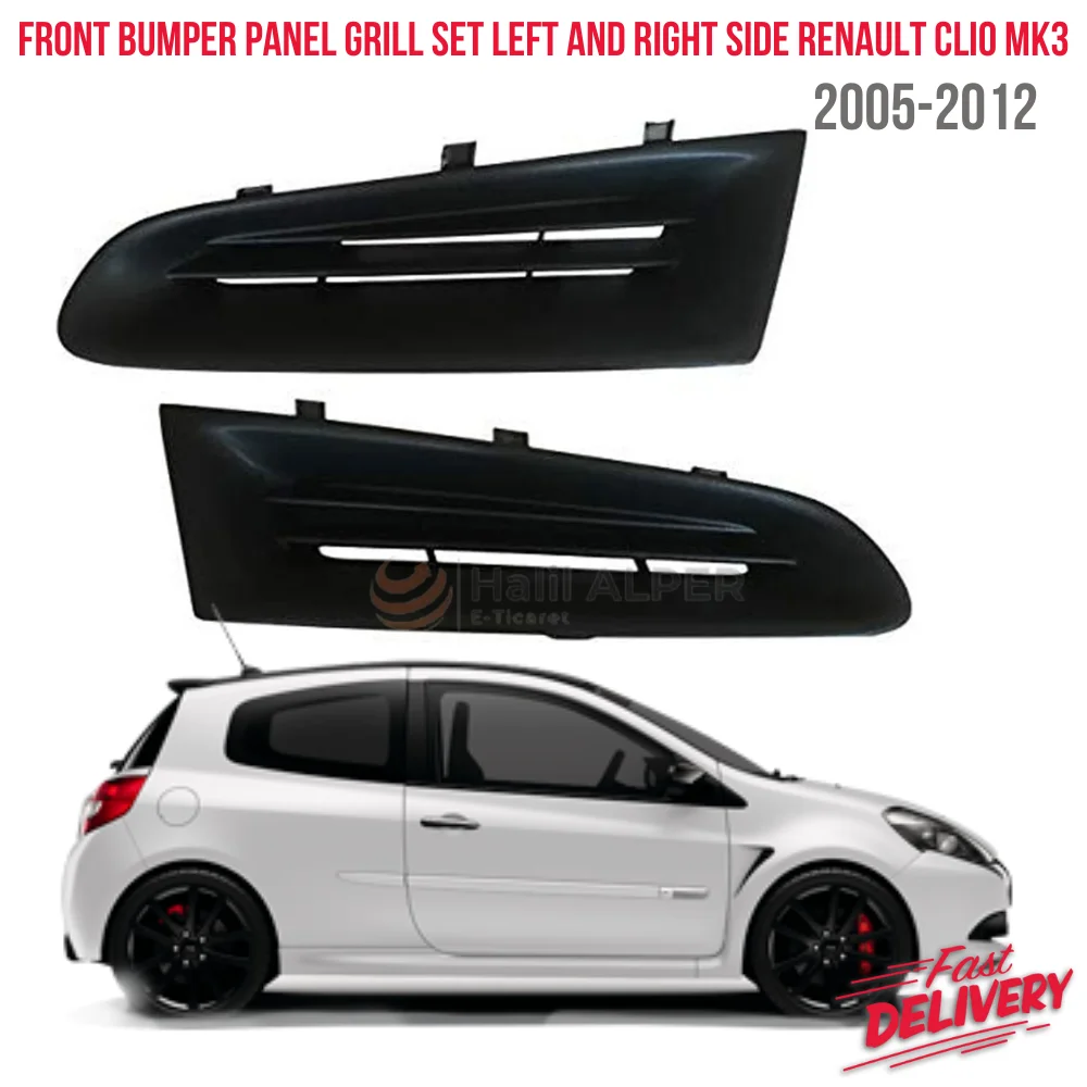 

Front bumper panel grill set left and right side for RENAULT CLIO MK3 2005-2012 Oem 7701208684 fast shipping excellent quality