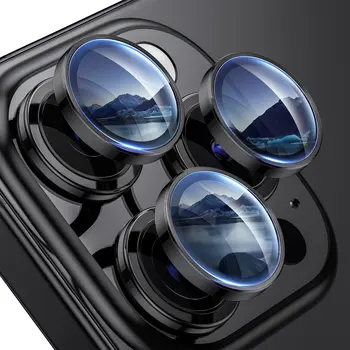 WSKEN 適用於 iPhone 16 Pro Max/15 Pro Max/14 的鏡頭保護膜高清強化玻璃圓形相機螢幕保護貼 10 最佳銷售 手機相機配件 - №5