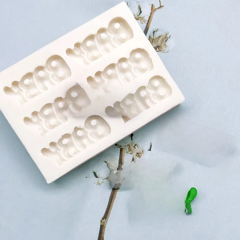 Moule en silicone pour pâtisserie, outils en résine, moule à cupcakes, outils de décoration de gâteaux en fondant