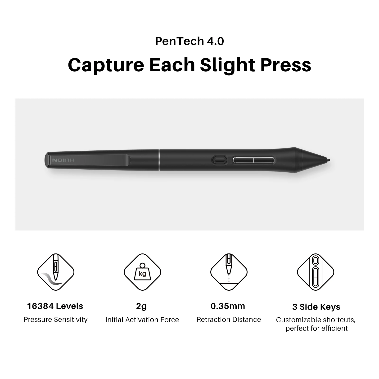 Huion Kamvas 13 (Gen 3) グラフィックタブレット スクリーン付き 