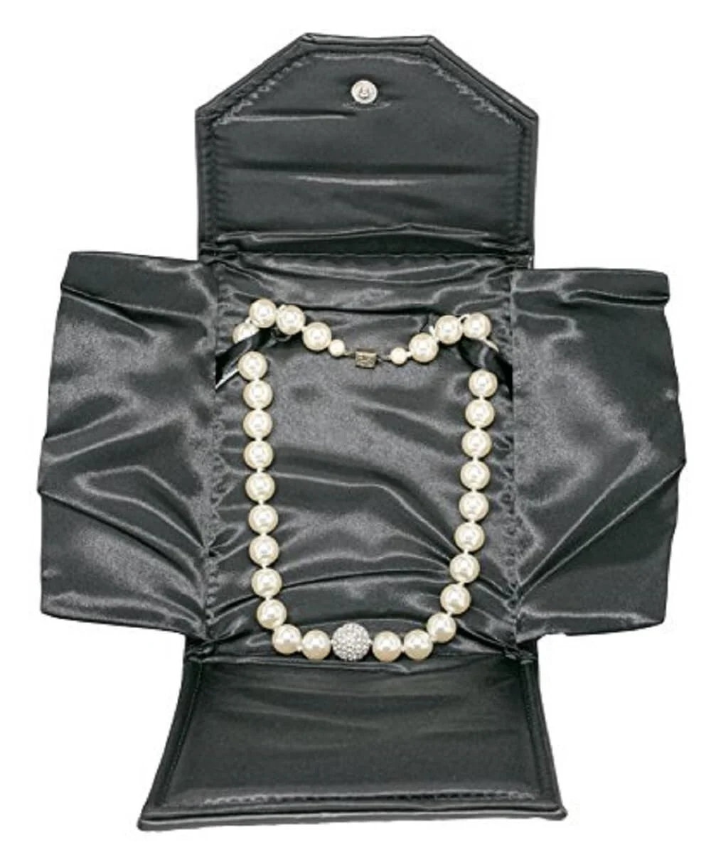

Jewelry Box Leatherette Jewelry Pearl Folder Satin Interior Various Colors/Sizes
