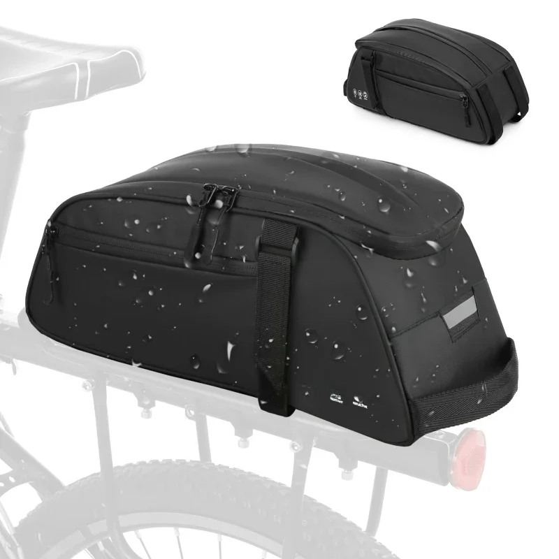 AliExpress Reflective Mountain Bicycle Seat Bag Waterproof Bike Rear Rack Bag Bike Carrier Cycling Rear Rack