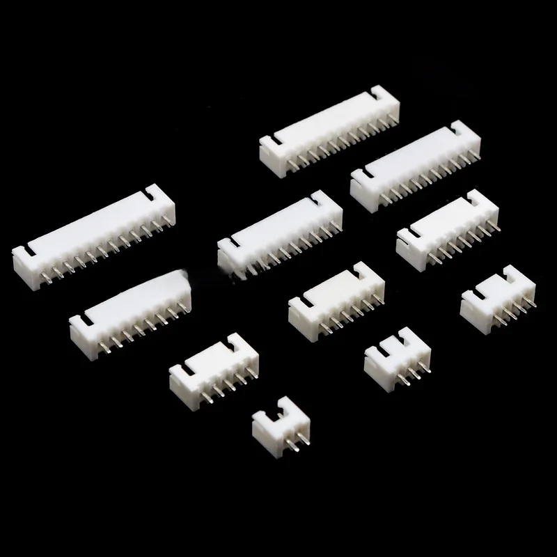 20/50szt XH2.54 Złącze 2.54MM Męskie złącze pinowe 2P/3P/4P/5P/6P/7P/8P/9P/10P/11P/12P Prosta igła do płytki drukowanej XH — zdjęcie 2