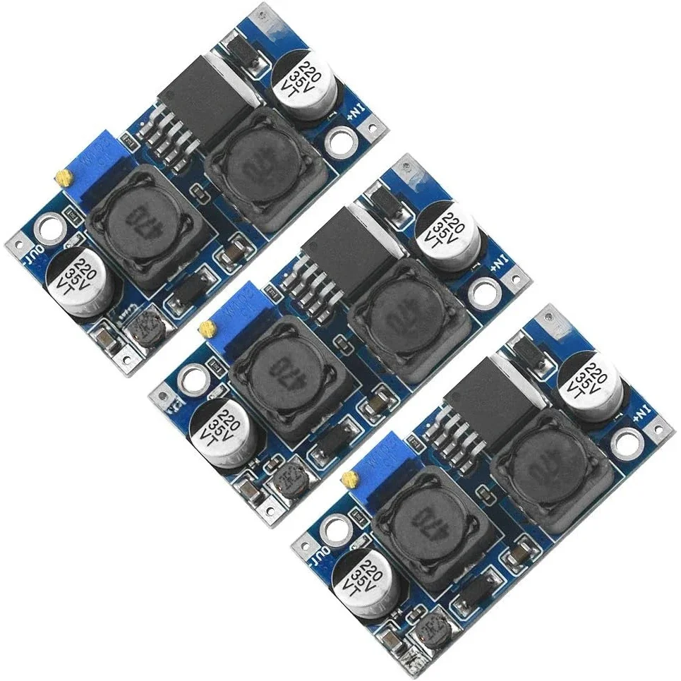 3 szt. XL6009 DC-DC Buck Boost konwerter napięcia moduł zasilania 4A 400KHz regulowany moduł przełączający 3.8-30V do 1.25-35V zasilacz — zdjęcie 2