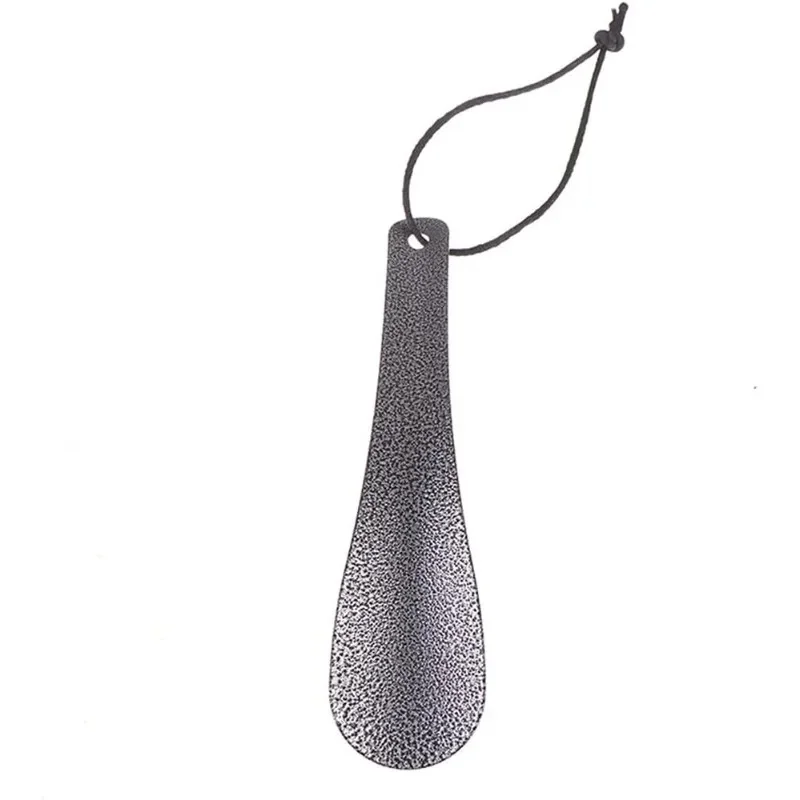 1 calçadeira 19 cm, assistant à chaussures, chausse-pied portable en acier inoxydable, nécessités ménagères. corne à chaussures en métal