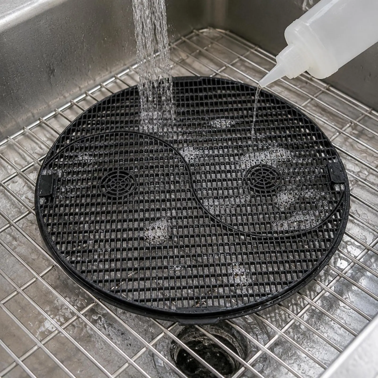 Oil Spatter Screen No-Splatter Oil Drain Screen Mesh Rigid for Mechanics, Garages, Auto Repair Shops Anti-splash Oil Pan Mesh