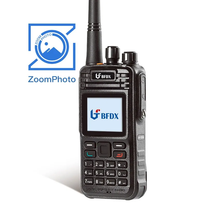 Imagem -02 - Bfdx-walkie Talkie Digital Portátil Transceptor Impermeável Ip68 com Tela Lcd Bf-pd780 5w 5km Bf-pd118 10km