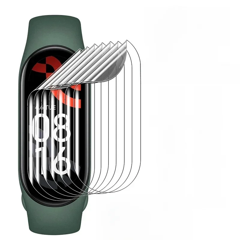 Protecteurs d'écran souples en hydrogel pour Xiaomi Mi Band 8, 7 Pro, film de protection, bracelet de montre intelligente, bracelet ata band 6, 5, 4, 3, étui d'accessoires