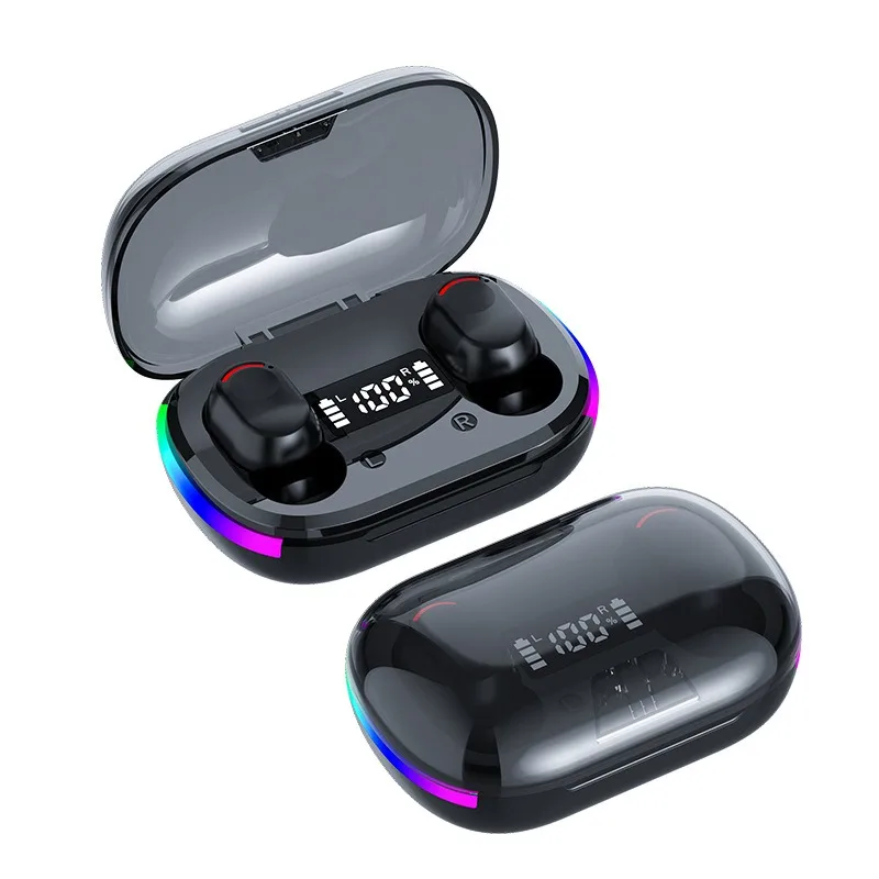 K10 Wireless Earbuds LED Digital Display Gaming Sport Headphone Touch Control HiFi Stereo Headset Bluetooth-Compatible Earphone