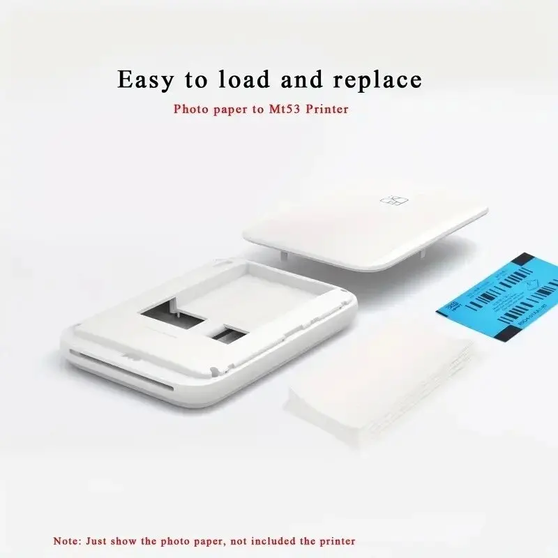 20/40 قطعة الأصلي HPRT MT53 ورق طباعة الصور ذاتية اللصق ورق طباعة الصور 2x3 بوصة لون ورق طباعة الصور للطابعة المحمولة الصغيرة MT53 #5