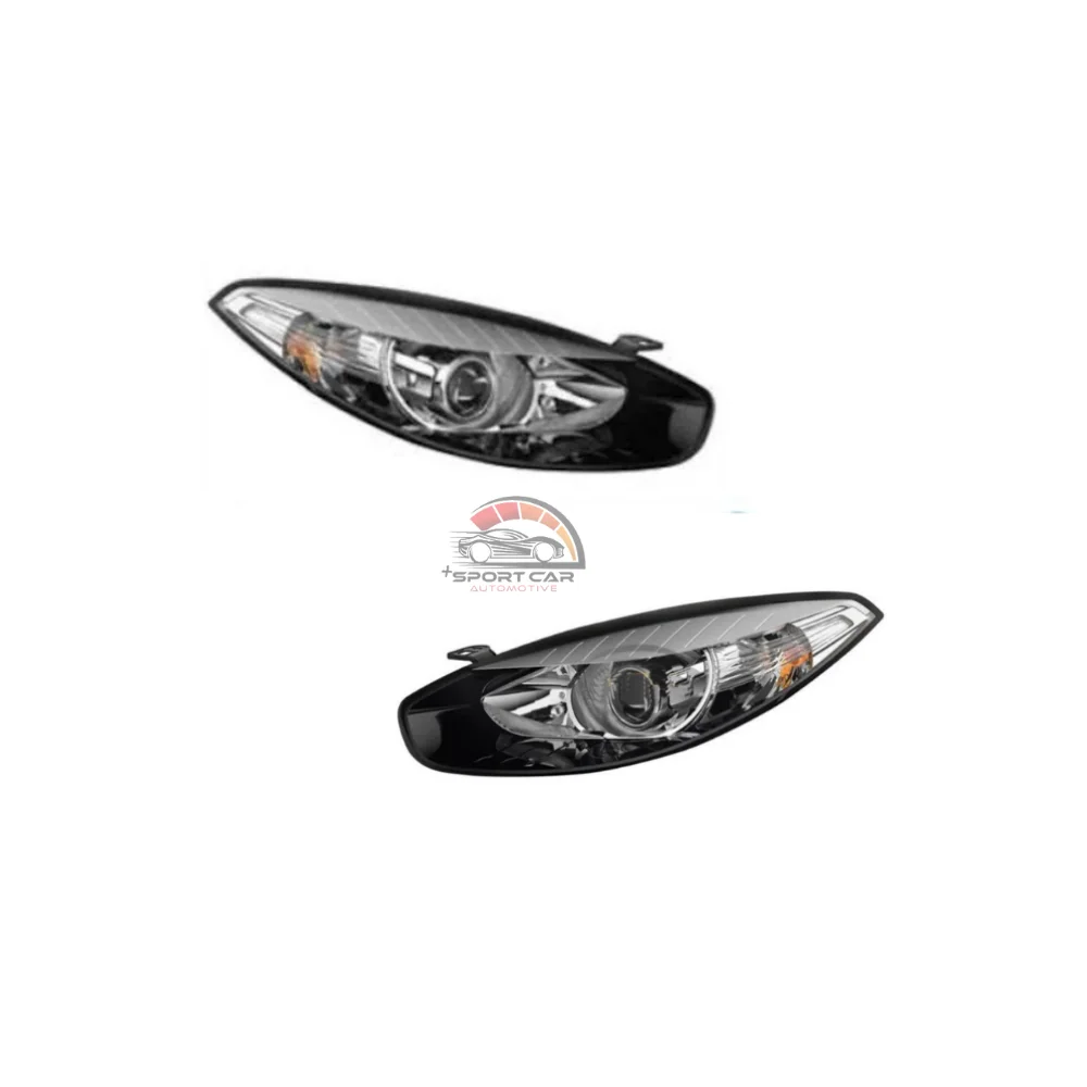 For Headlight with black and chrome frame Renault Fluence New Edition 2014-2017 left and right 260600738R 260101331R