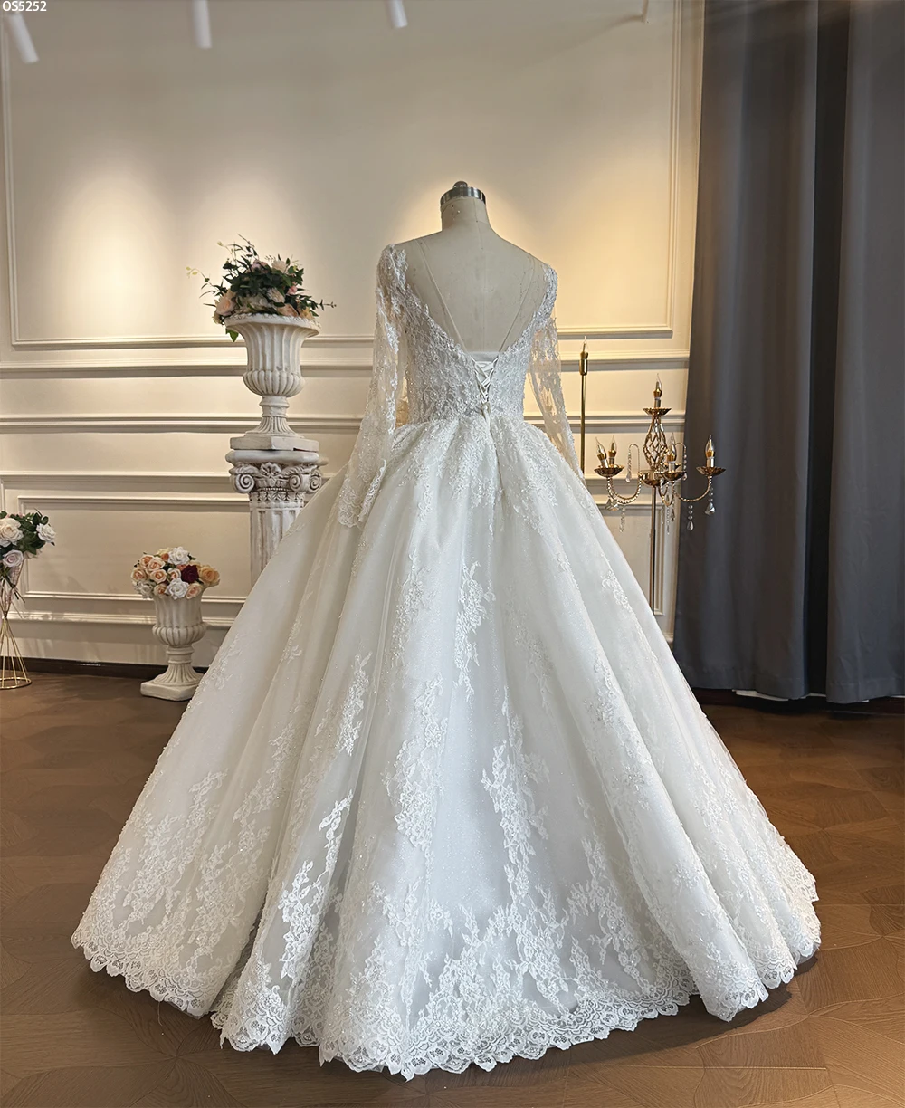 Customized NS5252 New Style A-line Bridal Dress No Train