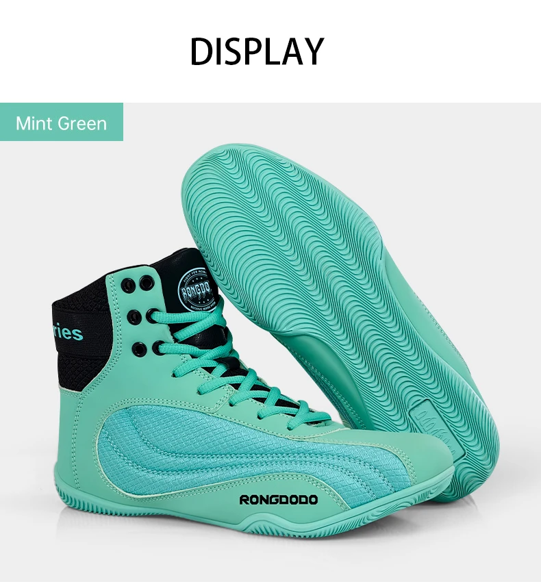 Trainings-Wrestling-Schuhe für Männer und Frauen Atmungsaktive Fitness-Boxschuhe Professioneller Fußschutz Hochwertige Wrestling-Schuhe – Detail 10