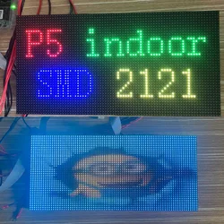 Módulo de painel de tela led p5 interno 320*160mm 64*32 pixels 1/16 digitalização smd2121 rgb módulo de painel de exibição led p5 colorido