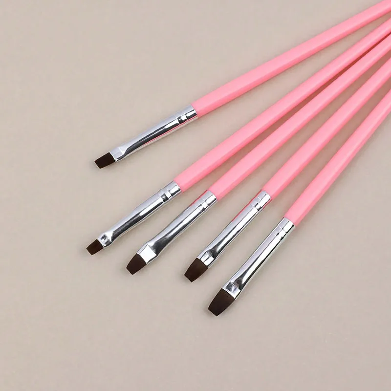 5종 네일아트 디테일 브러쉬 UV 젤 네일 폴리쉬 펜, 네일 브러쉬 세트, 네일아트용 네일 브러쉬, DIY 전문 네일아트 도구