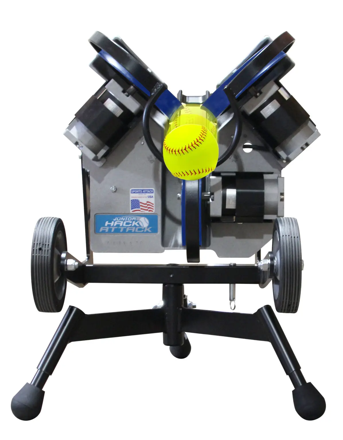 High Quality Junior Hack Attack Softball Pitching Machine . On stock