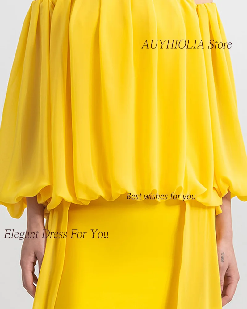 Chiffon Evening Dress For Sexy Women 정장원피스 Vestidos de festa Off The Shoulder Elegant Summer Cocktail Party Prom Gown 2024