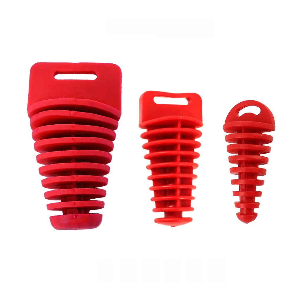 Bouchon de tuyau d'échappement 15-62mm pour moto et motocross, bouchon de purge d'air en caoutchouc pour silencieux, bouchon de lavage et protection de tuyau