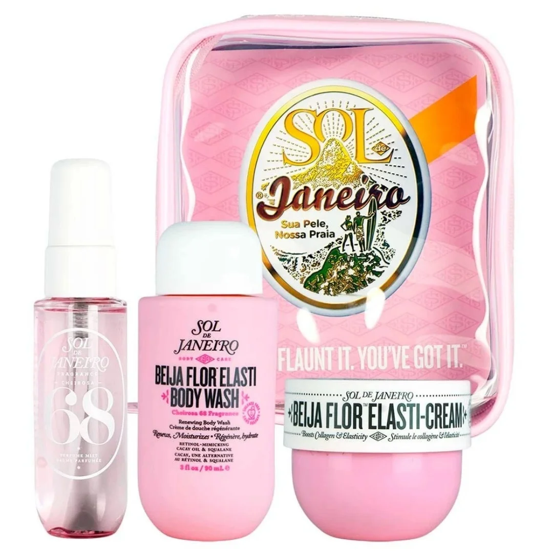 Sol de Janeiro Jet Set 3-Piece Travel Body Care Kit with Body Wash, Elasti-Cream & Cheirosa Mist view 2