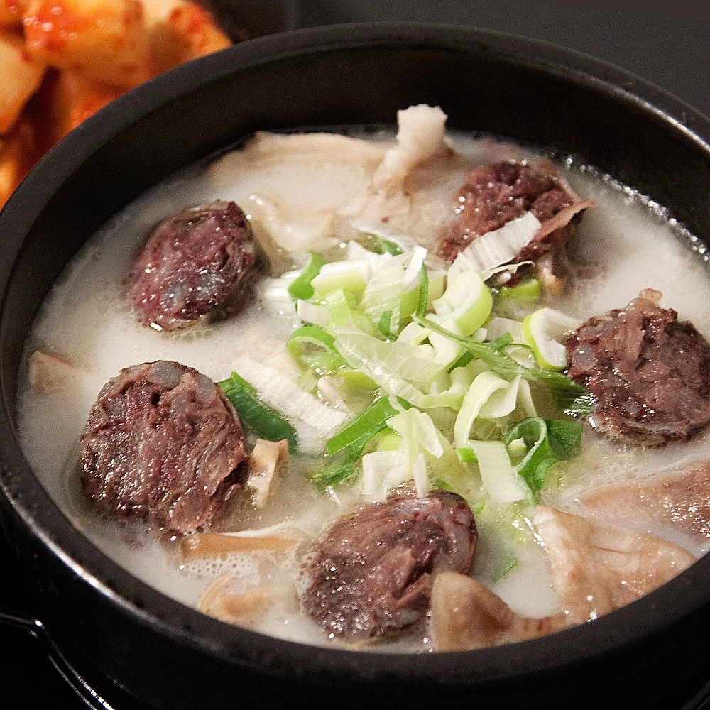 Cheonan Byungchun Sundae soup, Pork soup (3 packs of broth, 3 packs of Sundae/pork intestines)