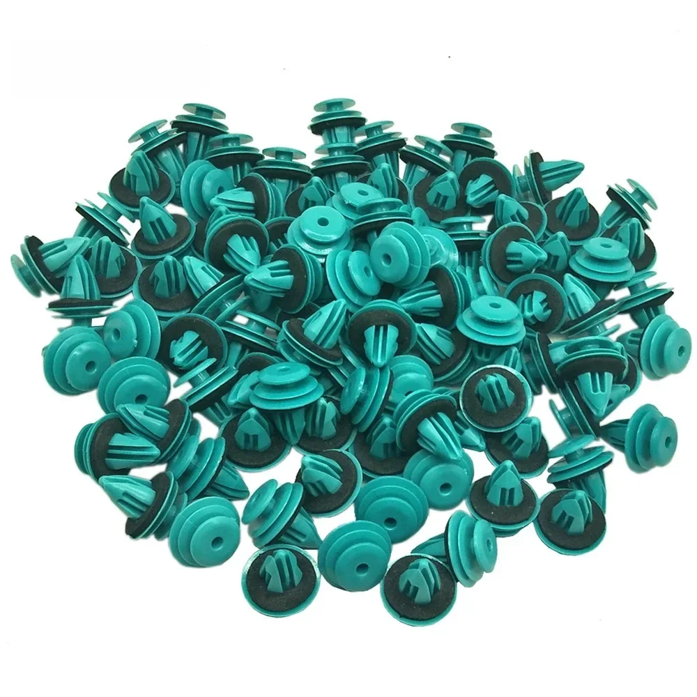Green Nylon Retaining Clip para Toyota Bumper, Door Buckle, Acessórios Interior do carro, Auto
