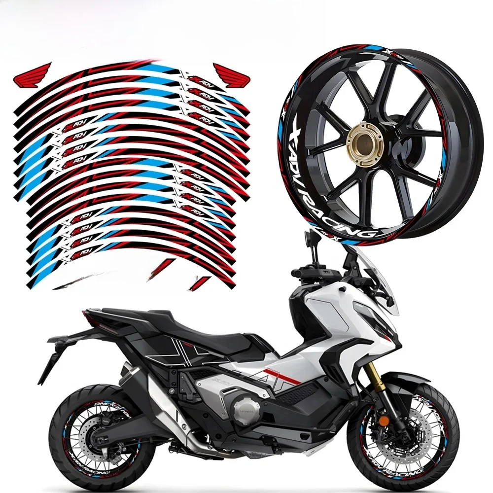 AliExpress NONE For Honda XADV X-ADV 750 Reflective Motorcycle Wheel Hub Sticker Motor Bike Accessories Scooter Rim Strips Decal