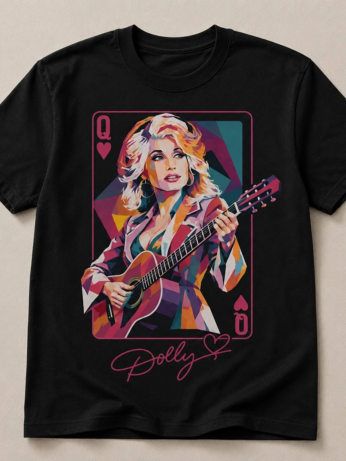 Men'S And 'S Dolly Queen Graphic Unisex T-Shirt, All-Season Casual Streetwear Essential, Affordable Daily Wear And Perfect Gift for Fans And Friends - G