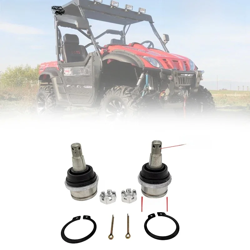 2 szt. Przedni górny przegub kulowy do ODES 34mm UTV 800 Dominator X2 X4 Raider 10401190000 — zdjęcie 2