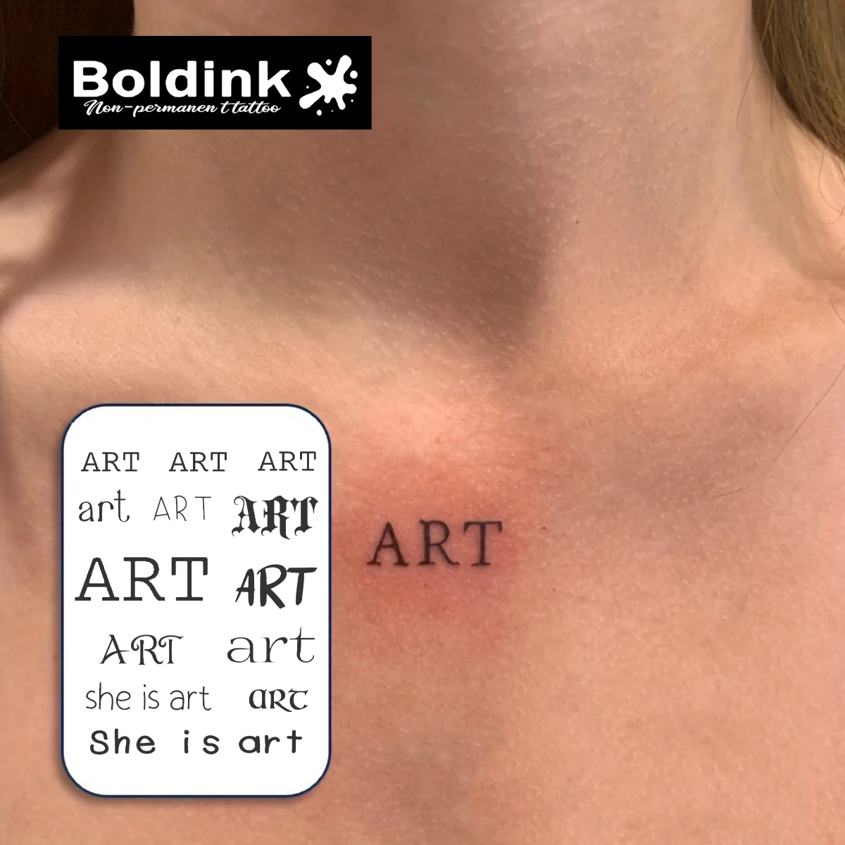 ART Temporary Tattoo,Lasts To 15 Days New Technology Magic Waterproof Semi Permanent Sticker.