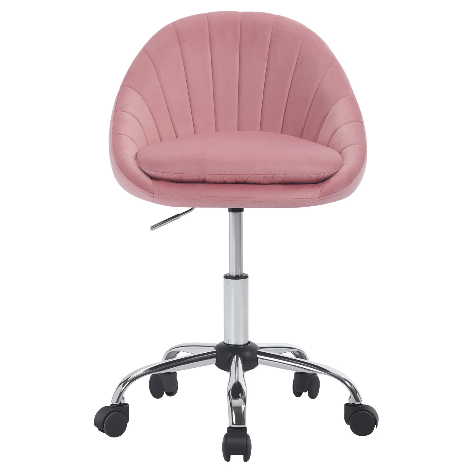 WOLTU Ergonomische make-up cosmetische stoel Draaibare bureaustoel met wielen Bureaustoel voor thuis schrijven, studeerkamer - afbeelding 1
