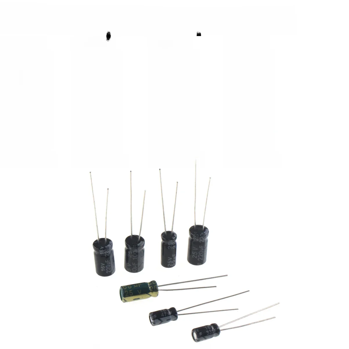 100/50/20/10 szt. 16V 25V 35V 63V 50V 400V 450V Kondensator aluminiowy typu DIP 1UF 2.2UF 3.3UF 4.7UF 6.8UF 10UF 22UF 33UF 47UF 68UF 100UF — zdjęcie produktu 7