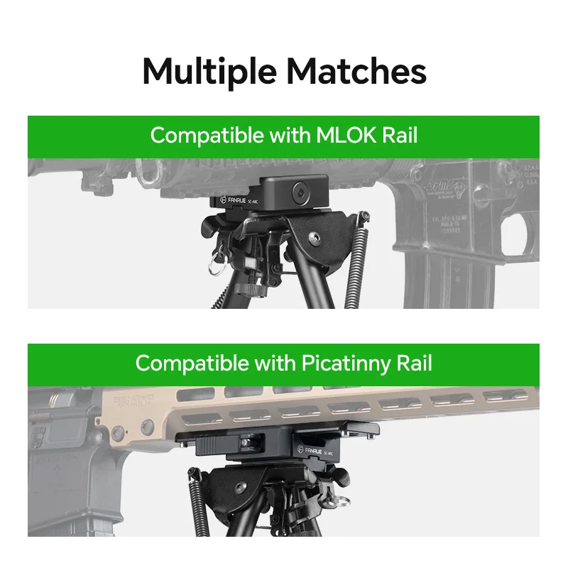 FANAUE быстросъемный зажим с адаптером для бипода совместимый с Arca Swiss/RRS ласточкин хвост к Picatinny адаптер для трипода