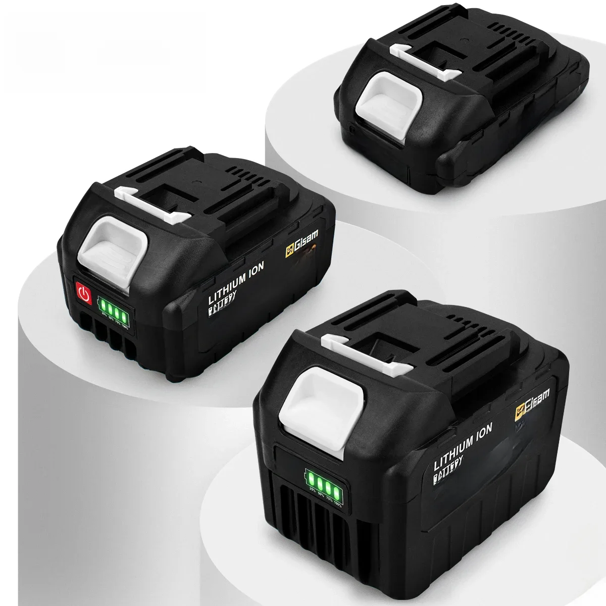 Bateria de iões de lítio recarregável com indicador para Makita, ferramentas elétricas, 18V,