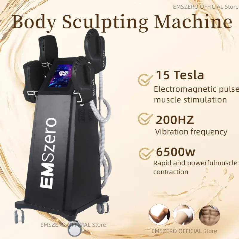 

EMS 6500W RF Body Shaper 15 Tesla EMSzero Electromagnetic Technology for Burning Fat, Slimming, Stimulating Muscle and Losing