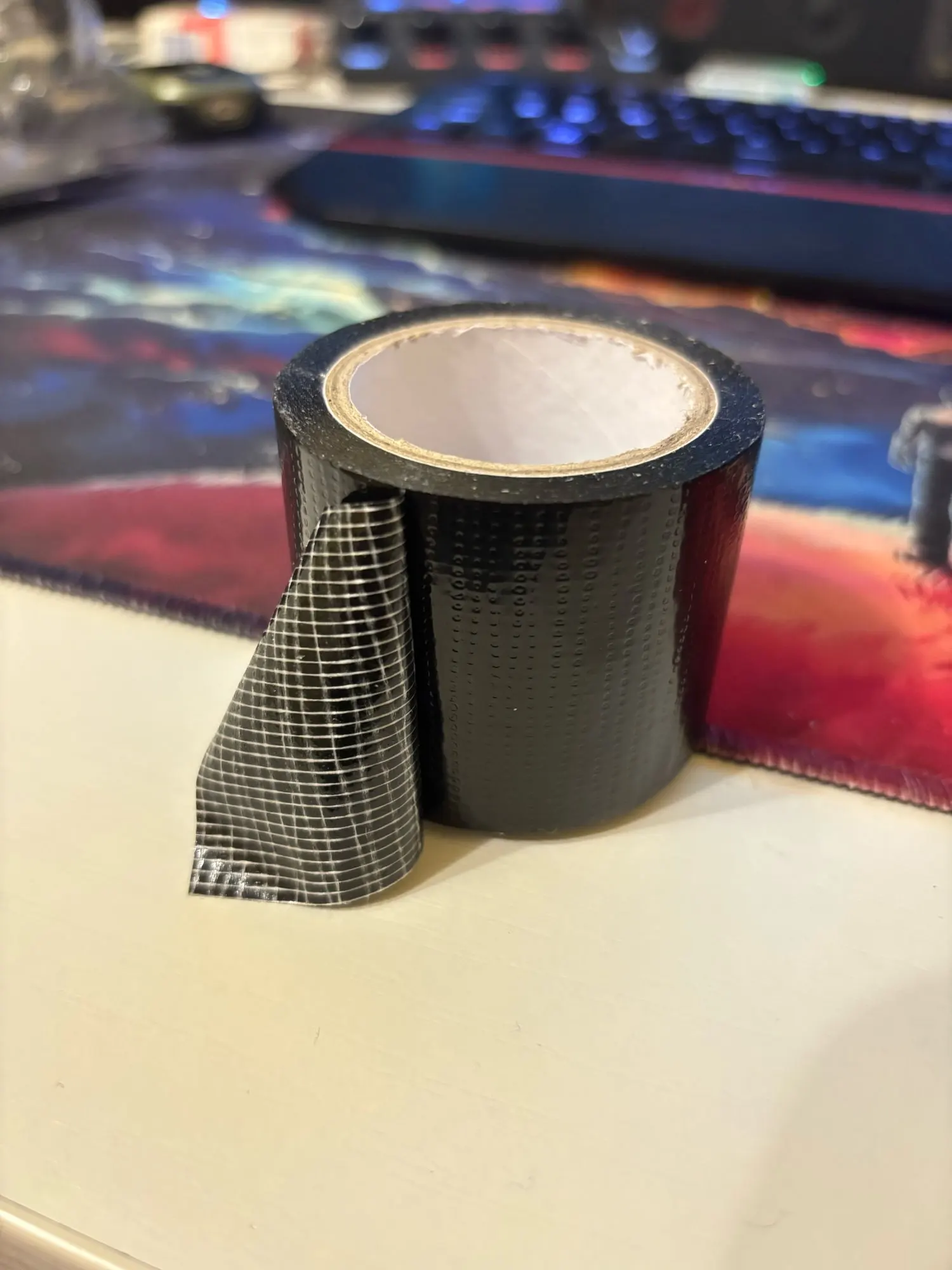 Super Adhesive Fabric Duct Tape (1 Roll) - Waterproof, Leaves No Glue for E-Bike Seat, Tarpaulin & Tent Repair photo review