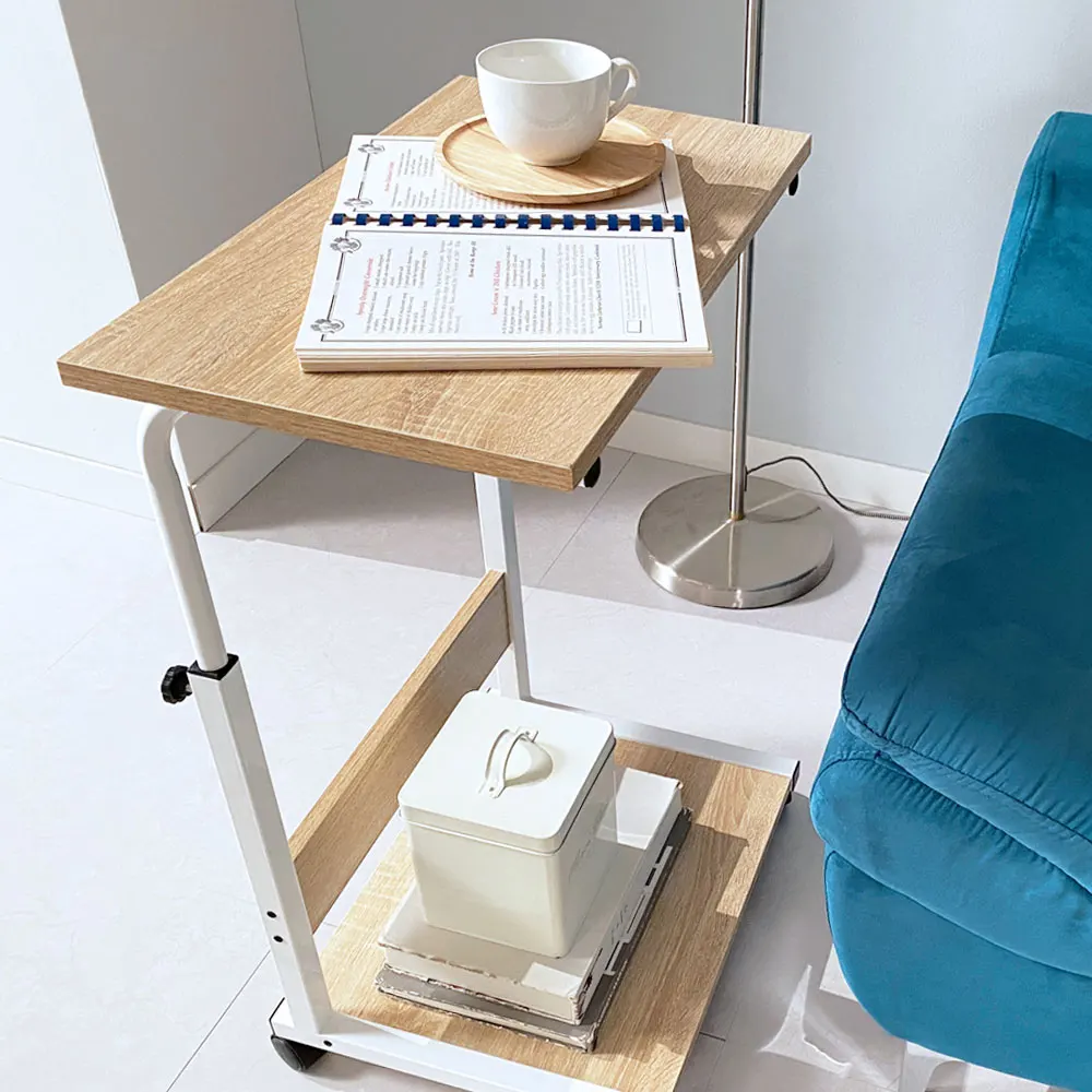 Kimo Km-T3031 طاولة جانبية أفقية قابلة للتعديل بارتفاع متنقل أريكة سرير مكتب صغير مساعد